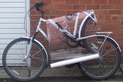 Bike with overlaid image of bike